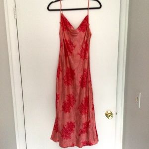 Vintage Silk  maxi slip dress M